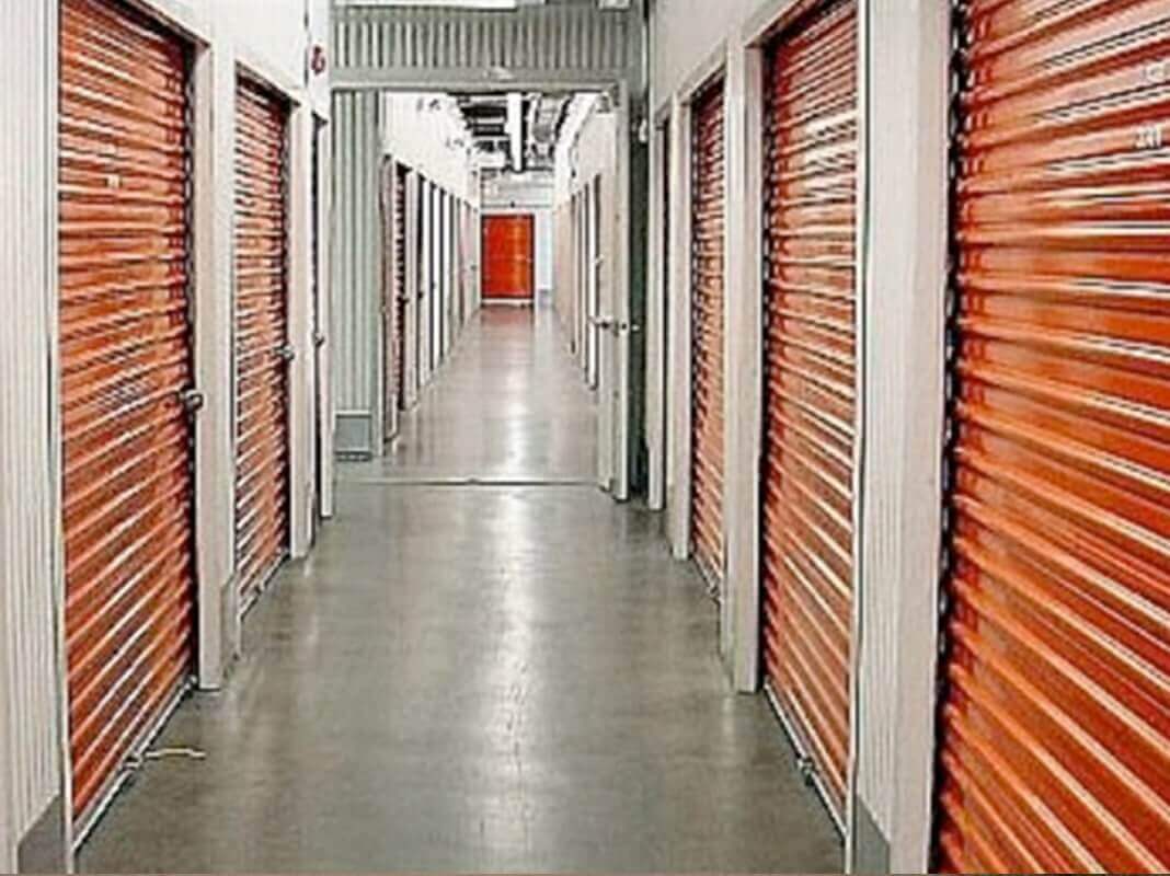 American Steel Buildings - Inside a Building with Orange Doors